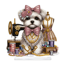 Load image into Gallery viewer, Dog Special Shaped Animal Desktop Diamond Art Kits for Home Office Desktop Decor