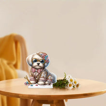 Load image into Gallery viewer, Dog Special Shaped Animal Desktop Diamond Art Kits for Home Office Desktop Decor