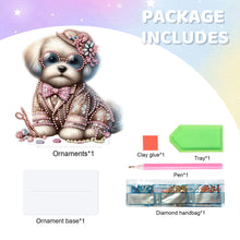 Load image into Gallery viewer, Dog Special Shaped Animal Desktop Diamond Art Kits for Home Office Desktop Decor