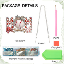 Load image into Gallery viewer, Mom Baseball Art Diamond Painting Hanging Pendant Acrylic Home Windows Decor