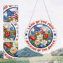 Load image into Gallery viewer, Suncatcher Welcome Sign Diamond Painting Art Pendant Colorful Home Windows Decor