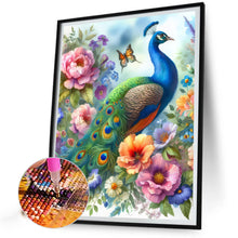 Load image into Gallery viewer, Diamond Painting - Full Round - garden peacock (40*50CM)