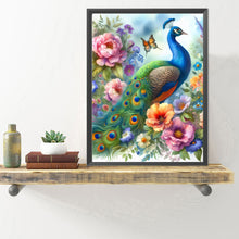 Load image into Gallery viewer, Diamond Painting - Full Round - garden peacock (40*50CM)