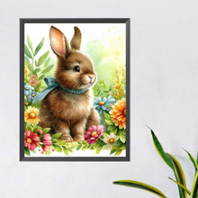Load image into Gallery viewer, Diamond Painting - Full Round - Flower Rabbit (40*50CM)