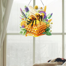 Load image into Gallery viewer, Acrylic Diamond Painting Home Decor Animal Bee Diamond Painting Hanging Pendant