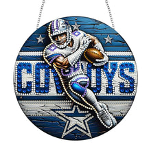 Load image into Gallery viewer, Rugby Player Diamond Painting Art Pendant Acrylic Diamond Painting Hanging Decor