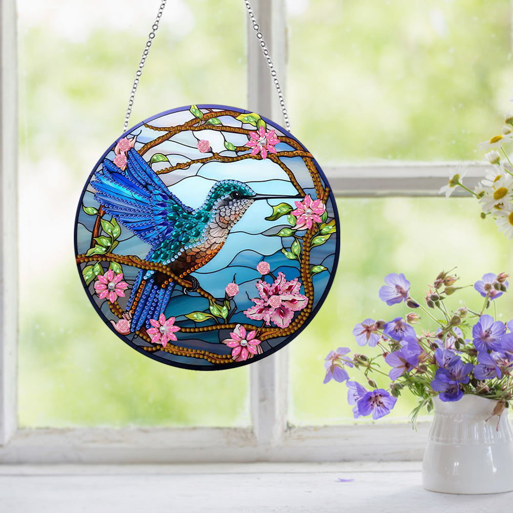 Animal Diamond Painting Art Pendant Colorful Acrylic Crystal Painting Ornaments