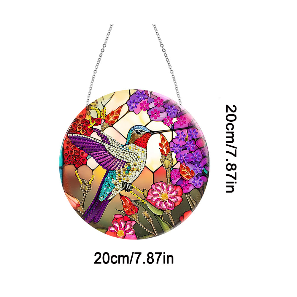 Animal Diamond Painting Art Pendant Colorful Acrylic Crystal Painting Ornaments