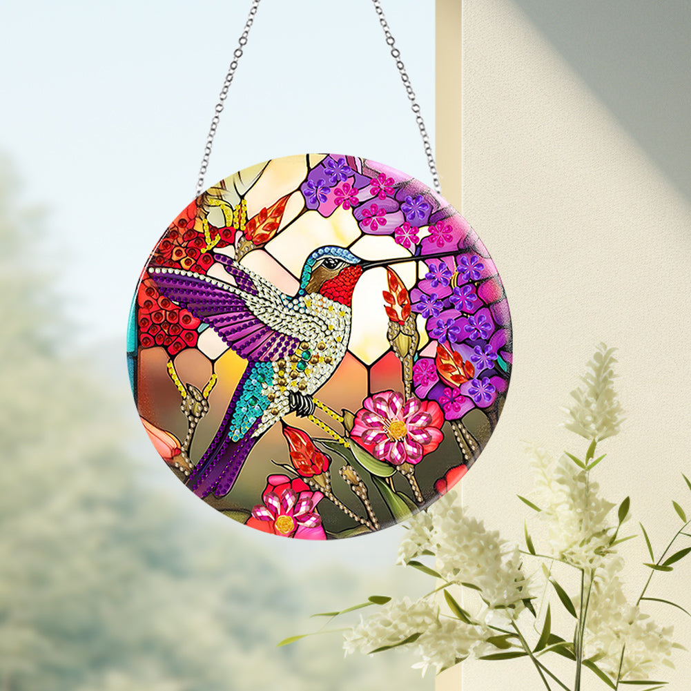 Animal Diamond Painting Art Pendant Colorful Acrylic Crystal Painting Ornaments