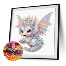 Load image into Gallery viewer, Diamond Painting - Partial Special Shaped - Colorful Feather Dragon (30*30CM)