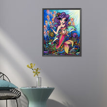 Load image into Gallery viewer, AB Diamond Painting - Full Round - magic mermaid girl (40*50CM)