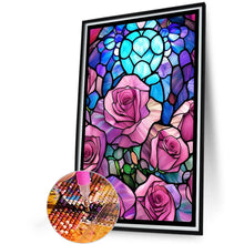 Load image into Gallery viewer, AB Diamond Painting - Full Round - rose glass art (40*60CM)