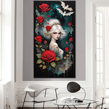 Load image into Gallery viewer, AB Diamond Painting - Full Round - rose girl (40*75CM)