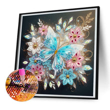 Load image into Gallery viewer, Diamond Painting - Partial Special Shaped - flowers butterflies (30*30CM)