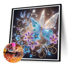 Load image into Gallery viewer, Diamond Painting - Partial Special Shaped - flowers butterflies (30*30CM)