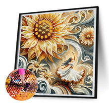 Load image into Gallery viewer, Diamond Painting - Partial Special Shaped - blooming flowers (30*30CM)