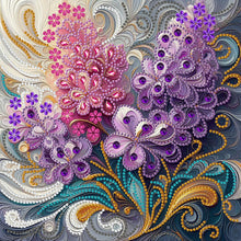 Load image into Gallery viewer, Diamond Painting - Partial Special Shaped - blooming flowers (30*30CM)