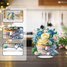 Load image into Gallery viewer, Acrylic Cream Cake Desktop Diamond Art Kits Diamond Painting Desktop Decorations