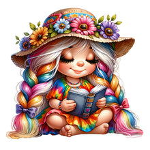 Load image into Gallery viewer, Diamond Painting - Full Round - reading girl (30*30CM)