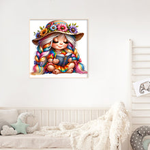 Load image into Gallery viewer, Diamond Painting - Full Round - reading girl (30*30CM)