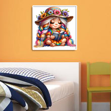 Load image into Gallery viewer, Diamond Painting - Full Round - reading girl (30*30CM)