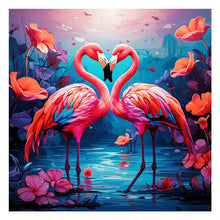Load image into Gallery viewer, Diamond Painting - Full Round - flamingo (40*40CM)