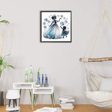 Load image into Gallery viewer, Diamond Painting - Partial Special Shaped - Mother and daughter with colorful bubbles (30*30CM)