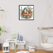 Load image into Gallery viewer, Diamond Painting - Partial Special Shaped - Mother bird and baby bird (40*40CM)