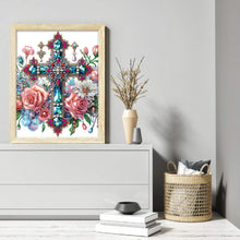 Load image into Gallery viewer, Diamond Painting - Partial Special Shaped - ornate cross (30*40CM)
