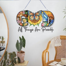 Load image into Gallery viewer, Acrylic Diamond Painting Hanging Pendant Sunflower Diamond Painting Home Decor