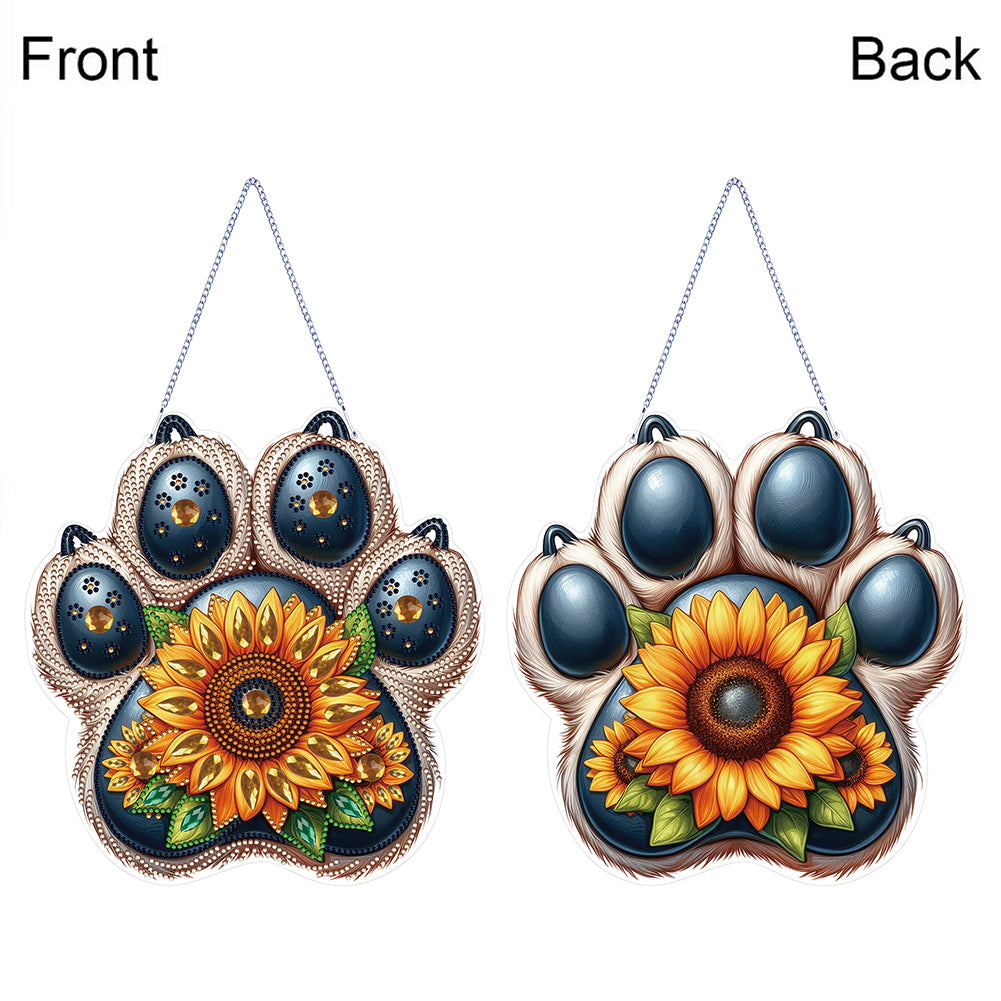 Acrylic Diamond Painting Hanging Pendant Sunflower Diamond Painting Home Decor