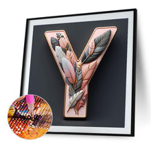 Load image into Gallery viewer, Diamond Painting - Full Round - Letter Y (40*40CM)