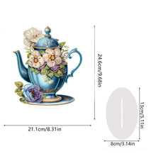 Load image into Gallery viewer, Acrylic Special Shaped Flower Cup Table Top Diamond Painting Ornament Kits Decor