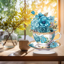 Load image into Gallery viewer, Acrylic Special Shaped Flower Cup Table Top Diamond Painting Ornament Kits Decor