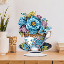 Load image into Gallery viewer, Acrylic Special Shaped Flower Cup Table Top Diamond Painting Ornament Kits Decor