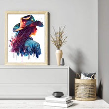 Load image into Gallery viewer, Diamond Painting - Full Round - Cowboy back girl (30*40CM)