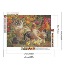 Load image into Gallery viewer, Diamond Painting - Full Square - kitten cock (40*30CM)