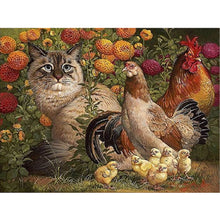 Load image into Gallery viewer, Diamond Painting - Full Square - kitten cock (40*30CM)