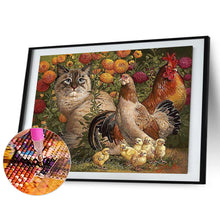 Load image into Gallery viewer, Diamond Painting - Full Square - kitten cock (40*30CM)