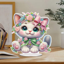 Load image into Gallery viewer, Acrylic Special Shaped Kitten 5D DIY Diamond Art Tabletop Decorations for Adults