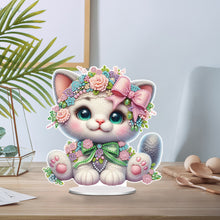Load image into Gallery viewer, Acrylic Special Shaped Kitten 5D DIY Diamond Art Tabletop Decorations for Adults