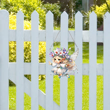 Load image into Gallery viewer, Spring Fairy Diamond Painting Hanging Pendant Home Windows Decor (Crocus)