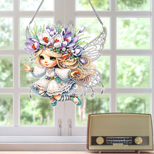 Load image into Gallery viewer, Spring Fairy Diamond Painting Hanging Pendant Home Windows Decor (Crocus)
