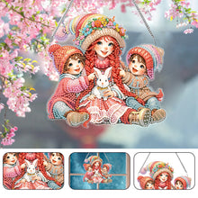 Load image into Gallery viewer, Mothers Day Gift Diamond Painting Hanging Pendant Home Windows Decor (Rabbit)