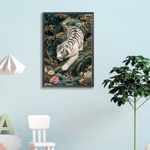 Load image into Gallery viewer, Diamond Painting - Full Round - Embroidery style white tiger (40*60CM)