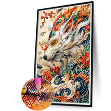 Load image into Gallery viewer, Diamond Painting - Full Round - Embroidery style white wolf (40*60CM)