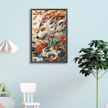 Load image into Gallery viewer, Diamond Painting - Full Round - Embroidery style white wolf (40*60CM)