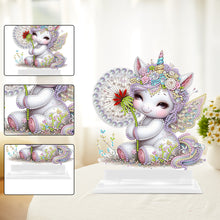 Load image into Gallery viewer, Acrylic Unicorn Table Top Diamond Painting Ornament Kit Bedroom Table Decoration