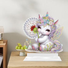 Load image into Gallery viewer, Acrylic Unicorn Table Top Diamond Painting Ornament Kit Bedroom Table Decoration