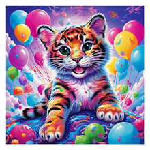 Load image into Gallery viewer, Diamond Painting - Full Round - Balloon Tiger (30*30CM)